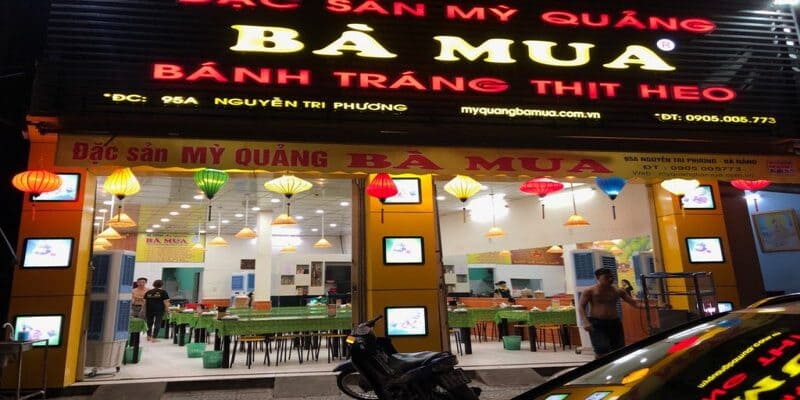 Quán ăn trưa ngon Đà Nẵng - Mì Quảng Bà Mua